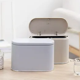 desktop Sundries trashs cans Nordic bedroom small mini office desk waste bin home table household mini trash can GCB14521