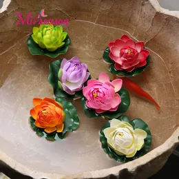 10Cm EVA ornament for Aquarium Foam Flowers Water Lily Floating outdoor fish tank pool landscaping potted plant home decor