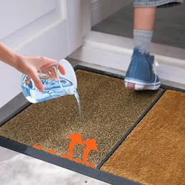 Kudde/dekorativ kudde Anti-Slip Fleece Absorbent Doormat Eco-Friendly Enturing Pet Clean Comfort Mat Pure Door Floor Mattor