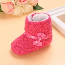 2021 Baby Winter Wool Boots Infant Toddler Newborn Cute Cartoon Shoes Girl First Walkers Super Keep Warm Snowfield Booties Boot G1023