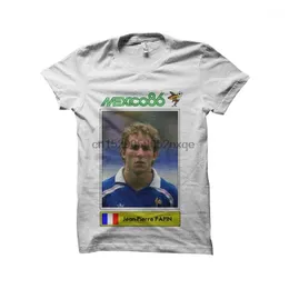 Męskie koszulki Męskie T Shirt Tee Jean Pierre Papin Mexico 86 Tshirts Women T-shirt