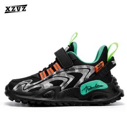 XZVZ Kinderschuhe, atmungsaktives Mesh, Kinder-Sneaker, leichte Jungen-Freizeitschuhe, tragbar, dämpfend, Kinder-Sportschuhe, G1025