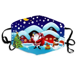 2021 Christmas cotton mask printed protective masks anti-dust anti-smog comfortable breathable and washable