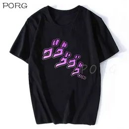 Jojos bizarre äventyr jojo's hotfull bomull cool anime tecknad t-shirt estetisk hajuku streetwear sommar toppar 210629