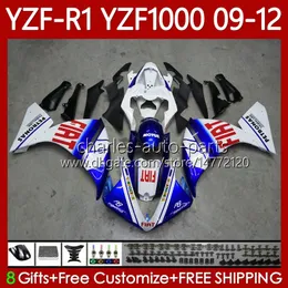 OEM MOTO Body For YAMAHA YZF-R1 YZF1000 YZF 1000 CC R 1 2009-2012 Bodywork 92No.29 1000CC YZF R1 YZFR1 09 10 11 12 YZF-1000 2009 2010 2011 2012 Fairings Kit blue glossy