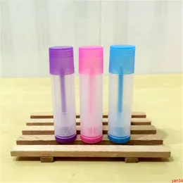 5 ml Kunststoff Klare Lippenöl Tube Leere Handgemachte Lippenstiftflasche Batom DIY Cremebehälter Lila Rosa Blau Farbgute Menge