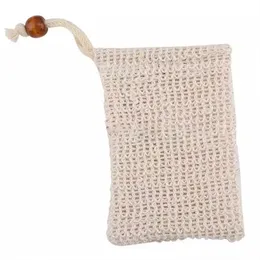 Natural Exfoliating Mesh Soap Savers Bag Scrubbers Pouch Holder For Shower Bath Foaming and Tork Dh9587