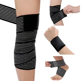 Fitness Bandage Knee Pad Booster Leg Wear Wrist Band Wristband Armbow Waist Belly Protector för män Kvinnor Klättra Running Squat WeightLifting Sport Equipment