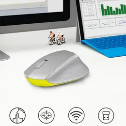 M330 Silent Wireless Mouse 2.4GHz USB 1600DPI Optical Mice for Office Home Using PC Laptop Gamer with Logo and English Retail Box