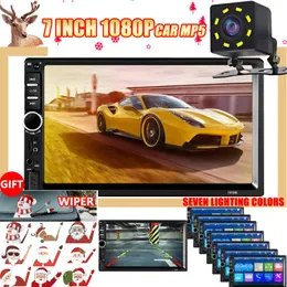 Car Video 2 Din Radio Bluetooth 7 Inch Stereo FM Audio MP5 Player SD USB With Camera Gps Navigation For Android 2DIN 1+16g