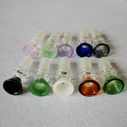 Cam Kase Diğer Somking Aksesuarları 14mm Erkek Ortak Toptan Çok Renkli Kase Yağ Dab Rigs Su Boruları Cam Bong Tütün Aracı