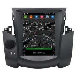 Araba DVD Stereo Multimedya Video Oynatıcı 9.7 "Tesla Stil Dikey Ekran Dört Çekirdek TOYOTA RAV4
