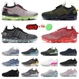 Nik Nk Air Vapour Max Vapourmax TN PLUS Flynit 2020 Fly Knit Running Shoes 360 Big Size Us 13 Sports Sneakers Oreo White Black Red Green Blue Pink Men Women Trainers EUR 36-47
