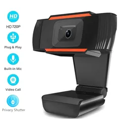 HD720P Business Webcam with Microphone Software and Privacy Cover AutoFocus Streaming USB Web Cameras for Online Class Zoom Meeting