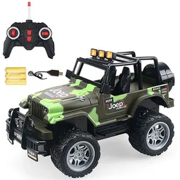 6062 1/18 4CH RC Modelo de carro off-road - RTR Presente de brinquedo para crianças 20km / h 30mins rodando - acu camuflagem