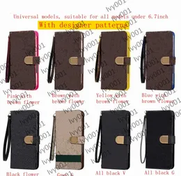 أعلى أزياء L Wallet Phone Cases for iPhone 15 Pro Max 14 Plus 13 12 Mini 11 Pro Max XS XR X 8 7 Plus flip case Loved Loved Cover for Samsung All Model S23 Ultra