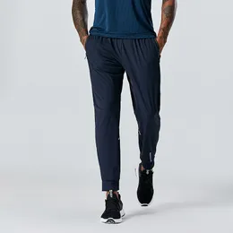 Tracksuit Surfêtements de Marque Pour Hommes Sommar Män Sportbyxor Solid Färg Fitness Running Casual Slim Sträcka Andningsbar Blå Svart