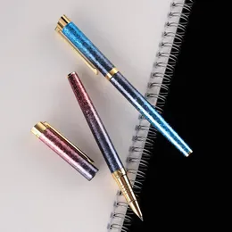 Canetas -fontes criativas de alta qualidade de marca caneta colorida metal 0,38mm 0,5 mm de tinta de tinta lençol de estacionamento de estacionamento escolar para o presente de negócios