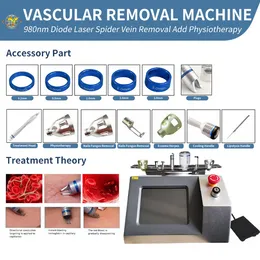 Waist & Tummy Shaper 6 In 1 980Nm 980 Diode Laser Blood Vessel Vascular Spider Vein Removal Lipolysis Pain Relief Nail Fungus Machine