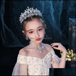 Klipy do włosów barrettes biżuteria dzieci koronki aesories księżniczka perłowa rhinestone tiaras diadematy ozdoby dzieci