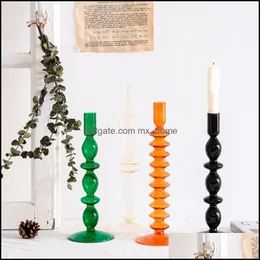 Candle Decor & Gardencandle Holders For Home Decor Glass Wedding Holder Modern Candelabros Nordic Candlestick Drop Delivery 2021 Ojp70