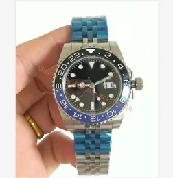 Original Box Luxury Watches Jubilee Ceramic Bezel 126710BLRO 40mm Stainless Steel Strap Automatic Fashion Men's Watch Wristwatch