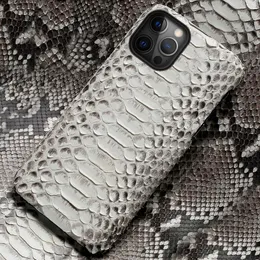 Oryginalny Python Leather Phone Case 12 12 Mini 11 Pro Max X XS Max XR 5S 6 6S 7 8 Plus SE 2020 Snakeskin Cover