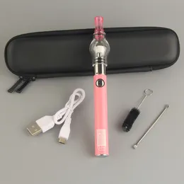 アップグレードEGO EVODマイクロUSBガラスワックスグローブスターターキット電子タバコケース650 900mAhワックスのグローブVape Pens