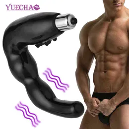 NXY Vibratörler YueChao Titreşimli Prostat Masajı Erkek Masturbator Man Için Anal Plug Vibratör Desenleri Popo Silikon Seks Oyuncakları Yetişkin 0104