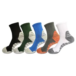 5 färger män basket fotboll sock casual sport bomull strumpor andningsbar hög kvalitet grossistpris