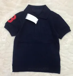 Barn Designer Polos Shirt Broderi Kläder Baby Boys Tjejer Märke Brev Polo T-shirt Casual Shirt Kläder Kids Tee Toppar