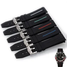 Watch Bands Rubber Watchband Waterproof Silicone Bracelet Sport Band 20mm 21mm For Mens Watches Wristwatches Pin Buckle