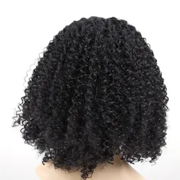 Curly Lace Hair Wigs Natural Middle Part Synthetic Hair Women Wigs 180% Density Short Curly Bob Wig By Fashion Iconfactory direct