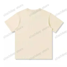 21SS Mężczyźni drukowane T -koszule Malowanie Owce ubrania z literą krótki rękaw męskie litery Polo Black Red 05245s