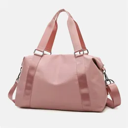 Lu-203 Bolsa de Bolsa Yoga Duffel Saco Feminino Molhado À Prova D 'Água Grande Bagagem Saco de Viagem Curto 50 * 28 * 22 Alta Qualidade com Logotipo da Marca