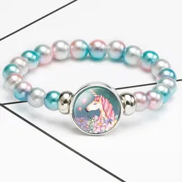 9 Pieces Colorful Unicorn Bracelet Girls Unicorn Bracelets Rainbow
