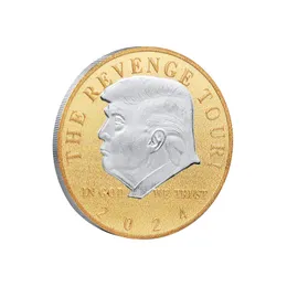 2024 US-Präsident Donald Trump 2 Designs Eagle Gedenkmünze Geschenkabzeichen Geprägte Sammlerstück Dekorative Souvenirmünzen JY0752