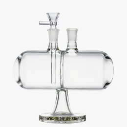 7 tums glas bongs Invertible Gravity Hookahs Infinity vattenfall Oil Dab Rigs 14mm Kvinna led med skål Vattenrör