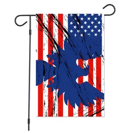 العلم الأمريكي حديقة أعلام مزدوجة الوجهين الطباعة الرقمية في الهواء الطلق الديكور Flags30style 45 * 30 سم T500694
