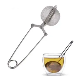 Utensili da cucina Accessori Strumenti Infusore per il tè Sfera in acciaio inossidabile 304 Filtro a rete Caffè Erbe Spezie Filtro Diffusore Maniglia Palla