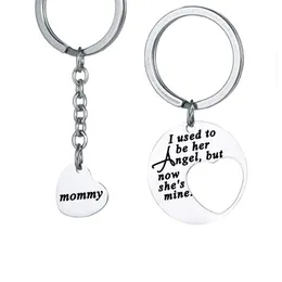 Regalo personalizzato per mamma/papà, lettere regalo per la festa della mamma, portachiavi con combinazione di cuori, bomboniere per il Ringraziamento, regalo personalizzato per la festa del papà