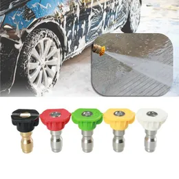 車の高圧洗浄機の洗浄部品ノズルジェット雪泡ランススプレーウォッシュガンノズル - チップ0-60度0~60度オートクリーナーツール
