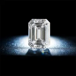 Loose Gemstones Emerald Cut Stones 0.2ct To 10ct D Color VVS1 Lab Diamond Pass Moissanite Tester With GRA Certificate