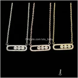 Kadınlar İçin Kristal Boncuk Dainty Düğün Kolyeleri Takı 3 DOT OVAL RHINESTONE SAYFA KOLAR İÇERİ