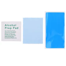 Skärmskydd Verktyg Kit Alkohol Prep Pad Clean Cloth Dust-Absorber för Glass Telefon 1000PC / Lot