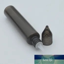 カラフルなキャップとロングドロッパーのプラスチックの空のE液体ボトルが付いている1ピース30mlの黒いペンのスタイルの瓶