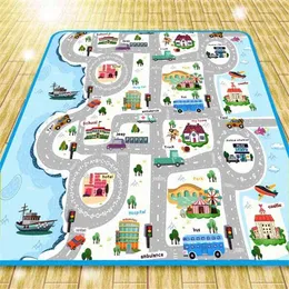 Baby Play Mat Toys For Children's Kids Climbing Pad Developing Waterproof Mat Rubber Eva Puzzles Foam Funny Baby Mat Kid Blanket 210320