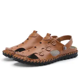 Сандалии римские сандалии мужской мужчина Cuir Work Rubber Erkek Rasteira для Homme Man Outdoor Shoes Sandalias Ete Vietnam Verano Sandali Da