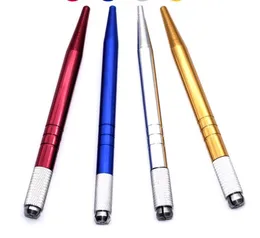 قلم ماكياج دائم المهنية 3D التطريز يشكلون دليل أقلام الوشم الحاجب microblade