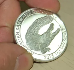 Regali 1 pz/lotto, Coccodrillo d'acqua salata australiano $ 1 Dollaro 1 oncia Moneta d'argento.cx